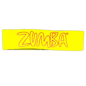 Zumba Fitness "Feel The Music" Green/Black Reversible Headband - NWT